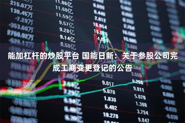 能加杠杆的炒股平台 国能日新：关于参股公司完成工商变更登记的公告