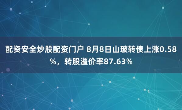 配资安全炒股配资门户 8月8日山玻转债上涨0.58%，转股溢价率87.63%